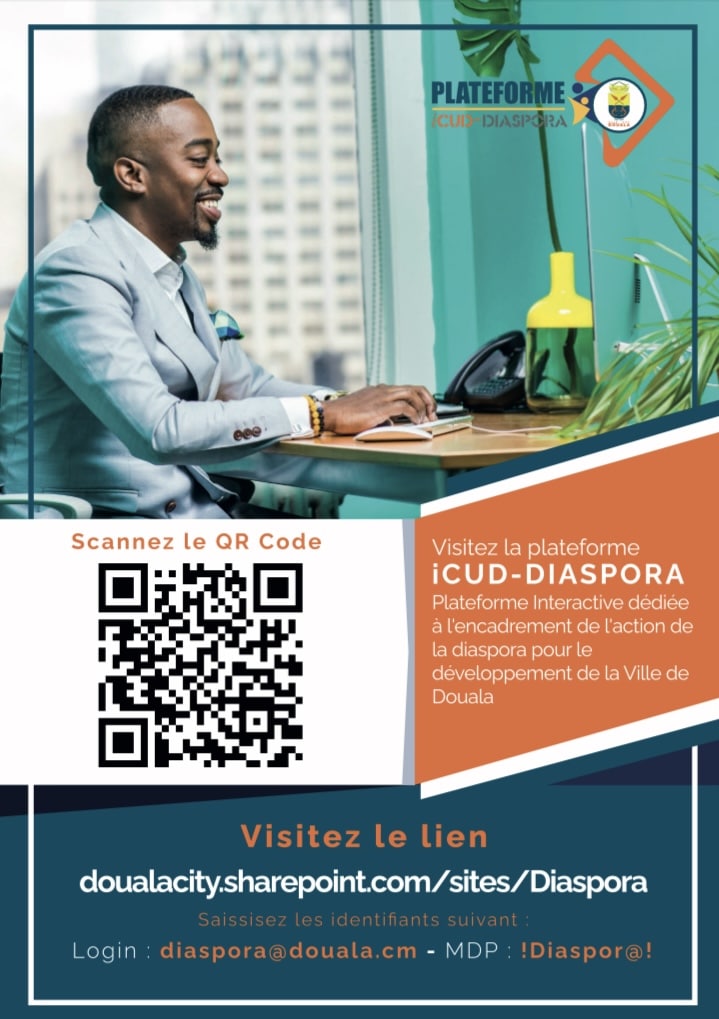 Douala Diasporas QR code flyer