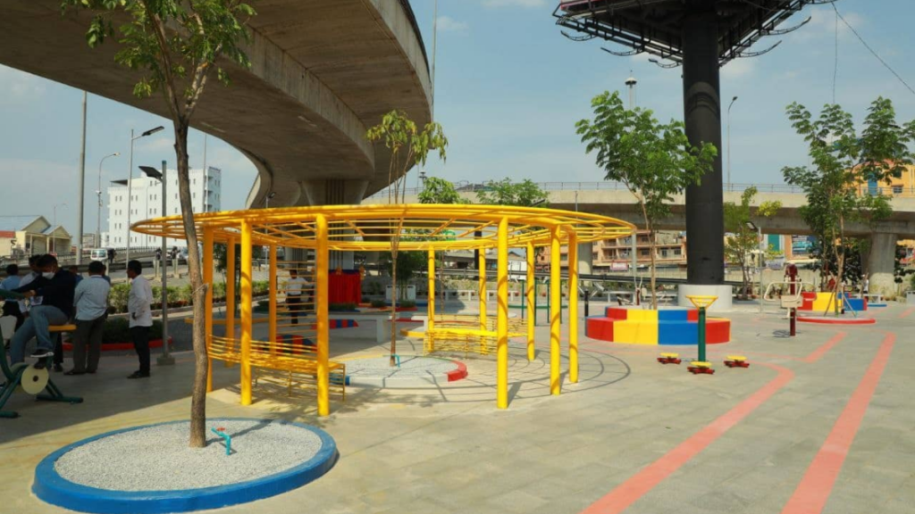 Nouvel équipement communautaire réalisé dans le quartier de Stung Meanchey à Phnom Penh
