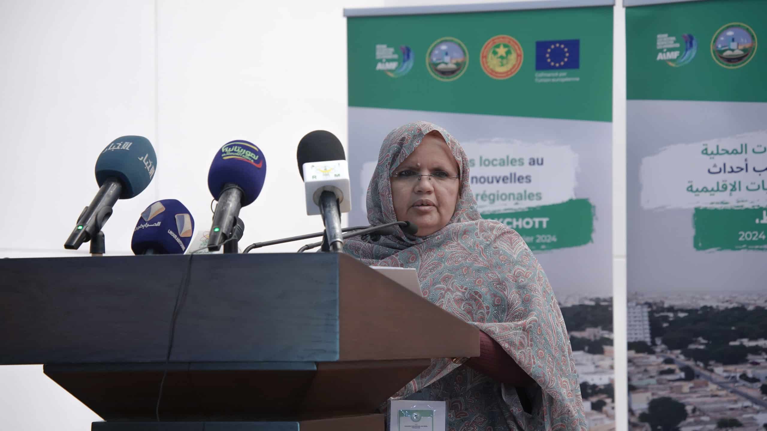 Mme Fatimetou Abdel Malick, Présidente du Conseil régional de Nouakchott
