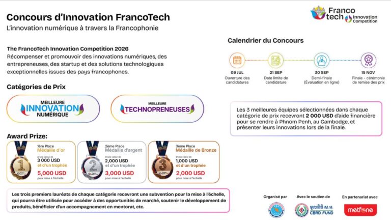 Concours d'innovation numérique 2026 Franco Tech