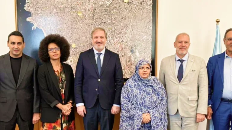 Délégation de l’AIMF réunie à Beyrouth dans le cadre de l’initiative Solidarité Liban